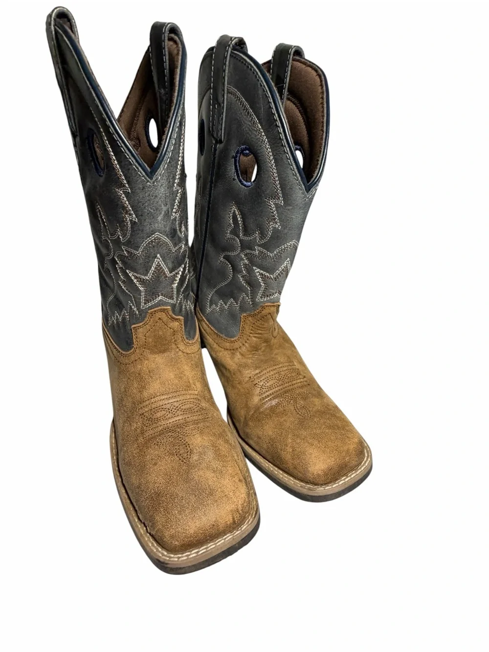 Smoky Mountain Mens Santa Fe PerformaWestern Pull-On Boots  6,5